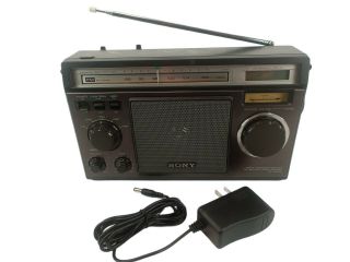 Vintage Sony Icf - 6500w Fm/sw/mw 5 Band Radio Receiver Short Wave Vg