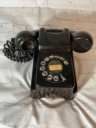 Vintage Kellogg 1000 Series Wall Telephone W/red Bar