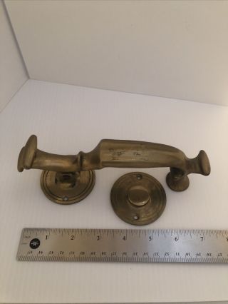 Vintage Brass Door Knocker 2 Piece 7”