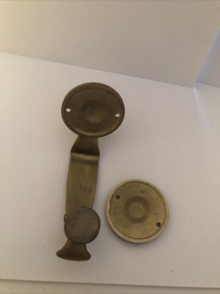 Vintage Brass Door Knocker 2 Piece 7” 3