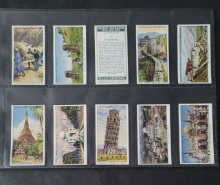 Cigarette Cards - Churchman - World Wonders Old & - Full Set - EX 2