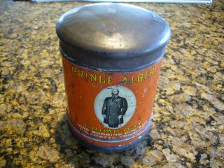 Prince Albert Crimp Cut Long Burning Pipe And Cigarette Tobacco Round Tin W/ Lid