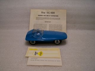 Vintage Mpc Sc - 100 Blue Slot Car Dyn - O - Charger Motor Instructions Decals Brake