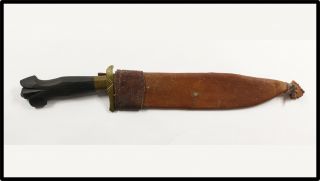 Vintage Philippines Bolo Knife Bowie Horn Handle N Moro Kris Barong 1967 Look
