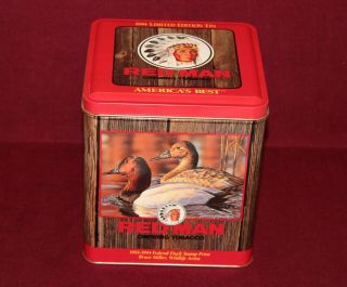 1994 Limited Edition Red Man Chewing Tobacco Tin Designed By Bruce Miller