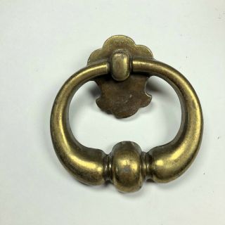Vintage Brass Drawer Handle Pull 3 - 1/2 " - 1 " Hole To Hole