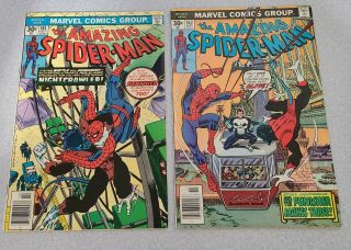 Spider - Man 161,  162 First Appearance Of Jigsaw Punisher App