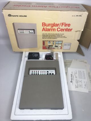 Vintage 49 - 470a Safe House Radio Shack Burglar Fire Alarm Center