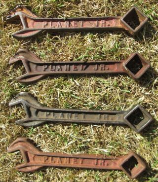 Four PLANET JR.  CULTIVATOR/SEEDER 3 Wrenches - - U.  S.  A.  - - United States of America - 2