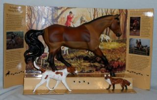 Breyer Horse 3359 Fox Hunting Gift Set Gem Twist Fox & Hound 2001 Sam Savitt