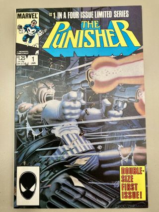 The Punisher 1 Limited Series Marvel Comics 1986 Mike Zeck Art 1st Solo Series