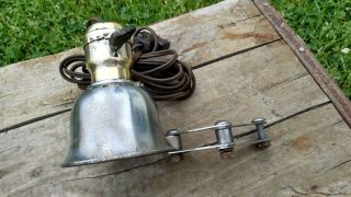 Vintage Delta Retirement Light / Lamp Attachment Machinist Light Woodworking