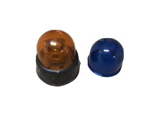 Federal Signal Junior Ray 15 - A W/glass Amber Dome & Plastic Blue Dome
