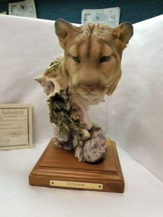 Mill Creek Studios " Outlook " Cougar Figurine Item No.  7030 With