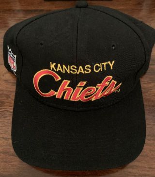 Vintage Nfl Kansas City Chiefs Sports Specialties Snapback Hat Cap Worn One Time