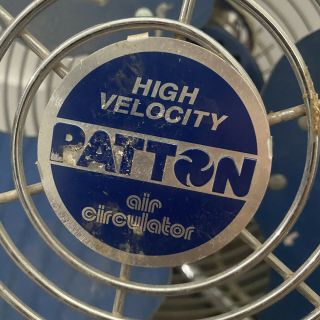 Vintage Patton High Velocity 3 - Speed Fan Model U2 - 1487 3