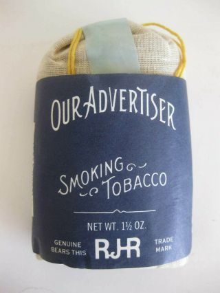Our Advertiser Smoking Tobacco Collectible Bag
