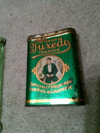 Antique Vintage Pipe Smoking Tobacco Tin Patterson 