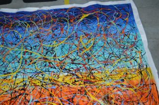 Maitreyii Vintage Beauty 15 Abstract Drip Oil Painting Jackson Pollock Style 64 
