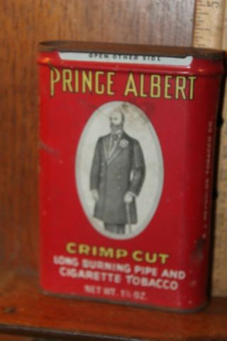Antique Prince Albert Pipe And Cigarette Tobacco Tin Pre - Barcode