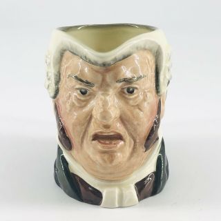 Vintage Royal Doulton Porcelain Toby Jug Mug The Judge 3.  25 " Made In England
