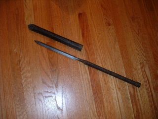 [s819] Japanese Samurai Sword: Yari Spear With Saya