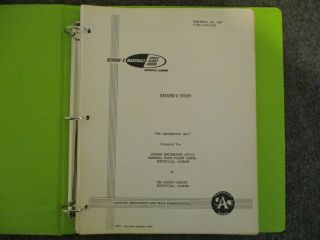 1967 Nasa Msfc Apollo/saturn V Story Illustrated Rocket Development