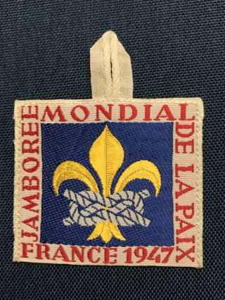 Vintage Boy Scout Memorial - 1947’s World Scout Jamboree Staff Participate Patch