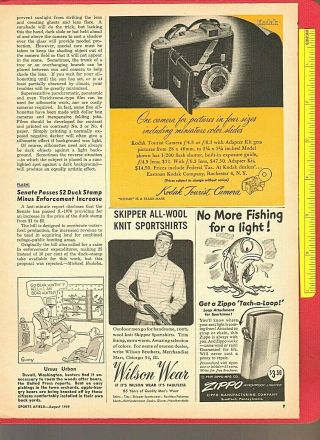 Vintage 1949 Zippo " Tach - A - Loop " Windproof Lighter Print Advertisement
