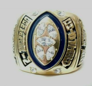 Us Naval Academy Commander In Chief 2007 Football Trophy Ring Paperweight Usna