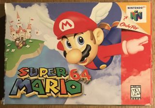 Mario 64 Authentic Vintage - Box & Inserts Only (no Game)