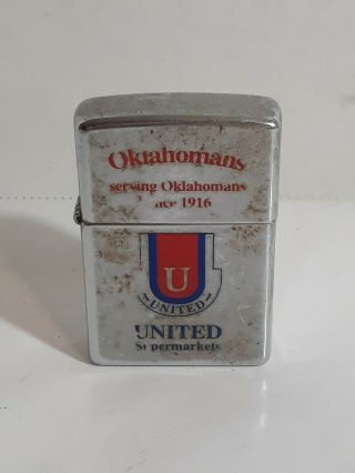 Vintage Oklahomans United Zippo Lighter
