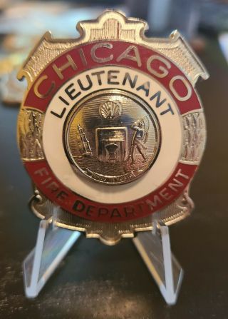 Chicago Fire Department Lieutenant Badge 116