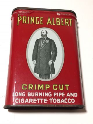 Prince Albert Tobacco Tin Crimp Cut Long Burning Pipe And Cigarette Tobacco