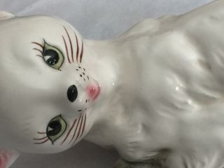 Vintage Estate 11” White Wall Climbing Cat Ceramic Wall Climber From Old Home 3
