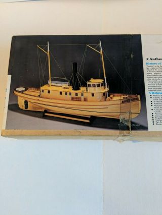 Vtg Midwest Products Co.  Inc.  957 The Sequin Wooden Tug Boat Kit.