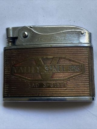 Vintage Ideal Adliter Cigarette Lighter with Valley Foundry & Machine Ad 2