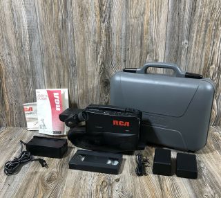 Vintage Rca Dsp3 Cc434 Vhs Analog Camcorder With Case
