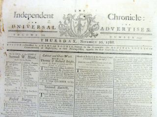 1788 Newspaper W Long Essay Role Of The Electoral College In President Elections