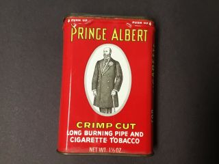 Antique Prince Albert Tobacco Tin Can 1 1/2 Oz Vintage Old