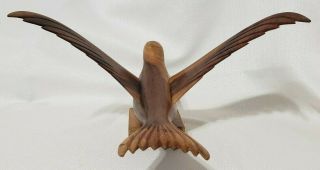 Vintage Wooden Carved Seagull Pitcairn Islands Sign and Stamped Anderson Warren 4