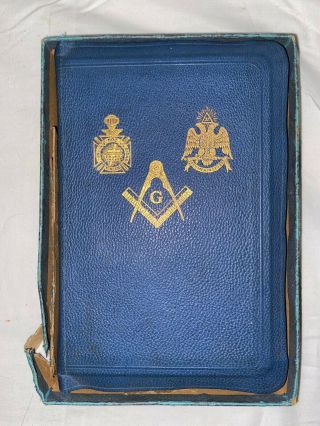 Masons Freemansonry 1924 The Holy Bible The Great Light In Masonry Rare Very Old