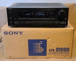 Sony Str - D1090 Vintage Hifi 5.  1 Ch Am Fm Stereo Receiver W/ Box -