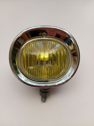 Vintage Hella Yellow Fog Light Made In Germany,  Porsche,  Vw,  Mercedes,  Bmw