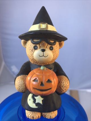 Vintage 1984 Lucy And Me Enesco Porcelain Bear Halloween Witch Figurine