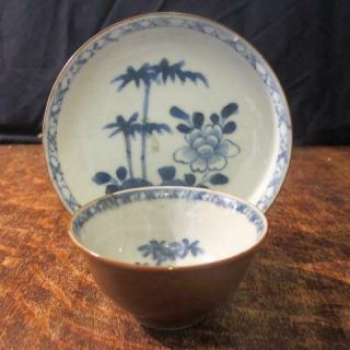 1752 Christies Nanking Cargo Chinese Porcelian Qianlong Tea Bowl & Saucer