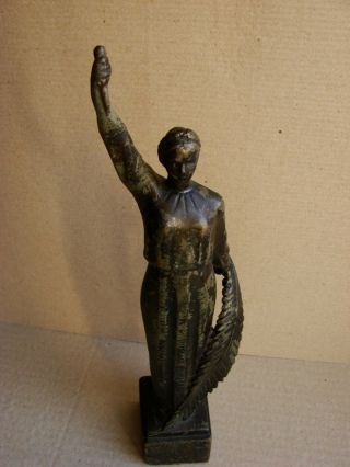 Ukrainian Russian Soviet Statue sculpture motherland socialist realism bronze 6