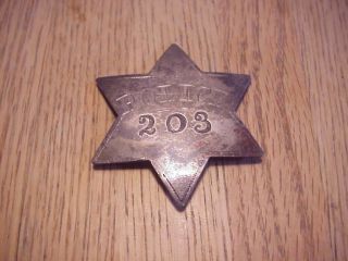 Civil War Era " Private Police " Badge