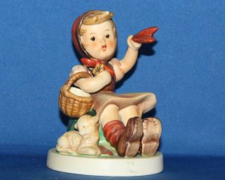 Hummel Goebel 65/i Farewell Girl 4.  75 " Porcelain Figurine Tmk5