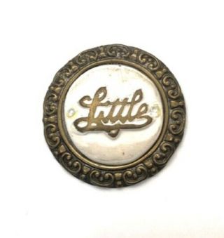 Little Motor Car Co.  Radiator Emblem Badge - Rare
